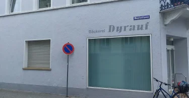 A bakery business photographed during the working day.
