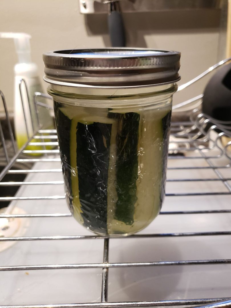 Jars of fermented food