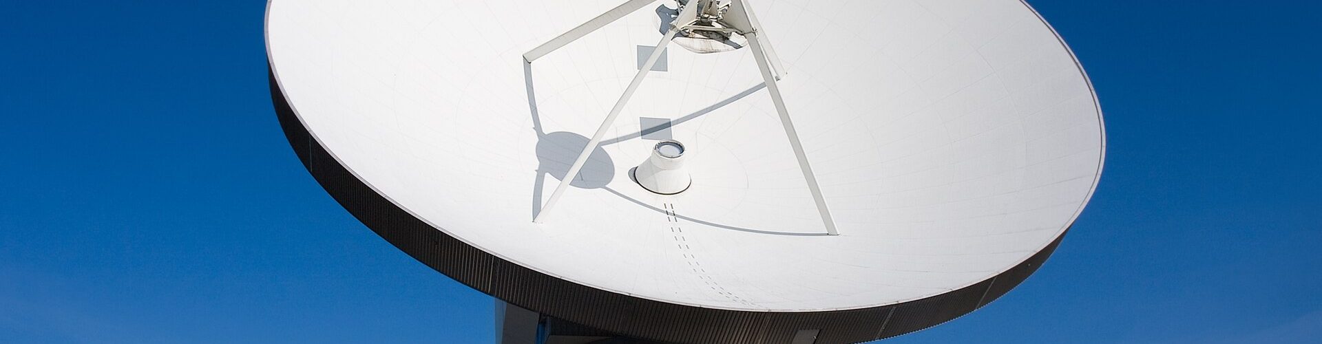 A communications satellite in orbit above the Earth
